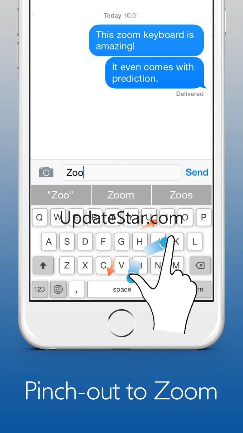 Zoom Keyboard – with Prediction: Custom Keyboard for iOS8 1.1