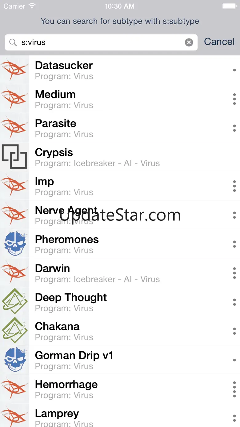 NetConsole - A Card Browser for Android Netrunner 1.2