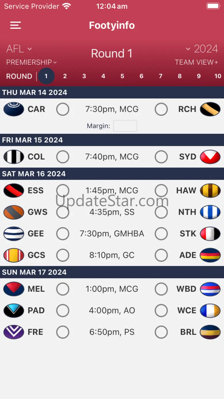 Footyinfo - Live AFL Scores 7.0.4