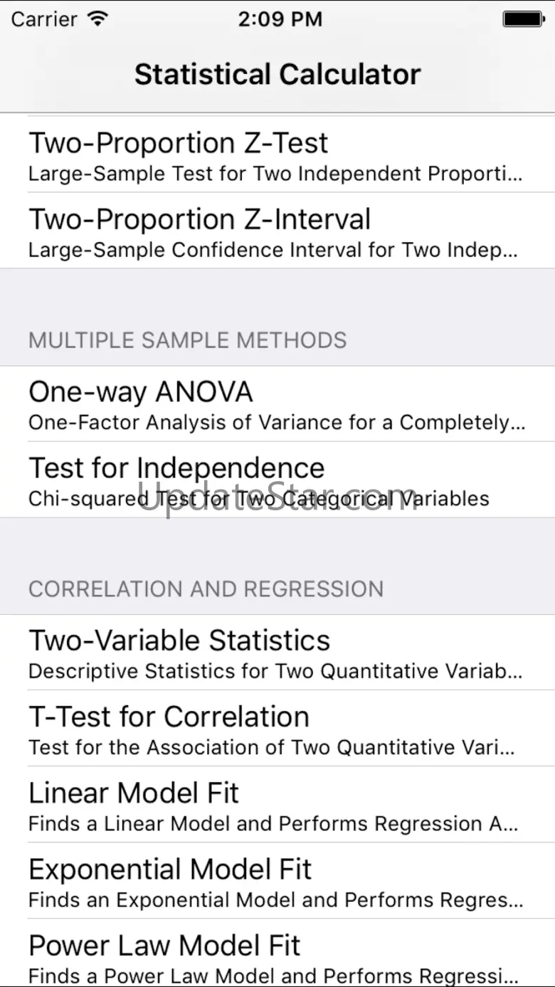 StatsCalc 1.9