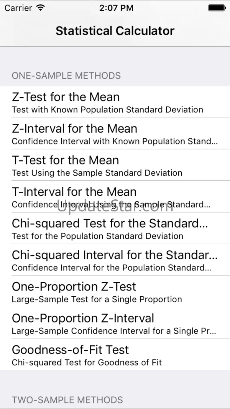 StatsCalc 1.9