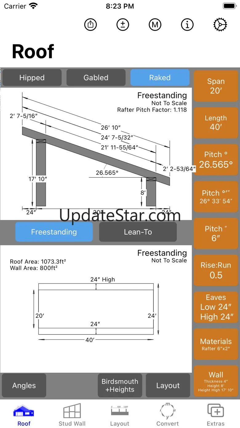 RoofCalc - Roofing Calculator 5.48