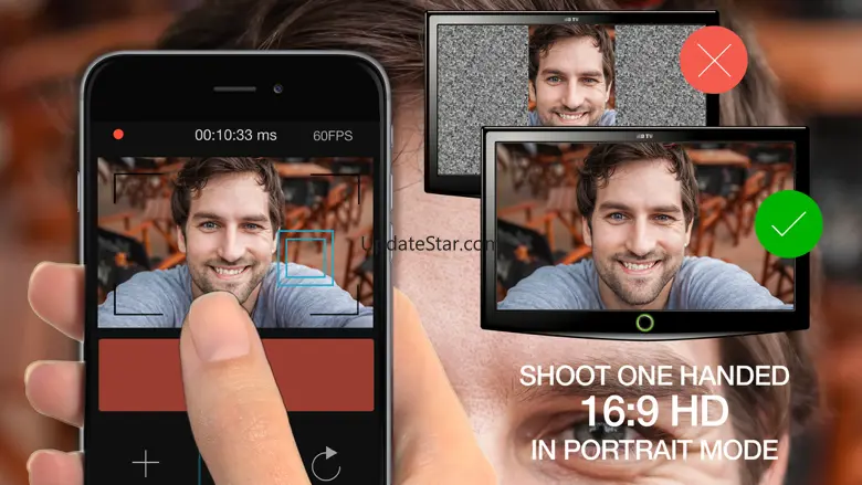 Record 16:9 HD in Portrait - Touch Record Camera 1.0