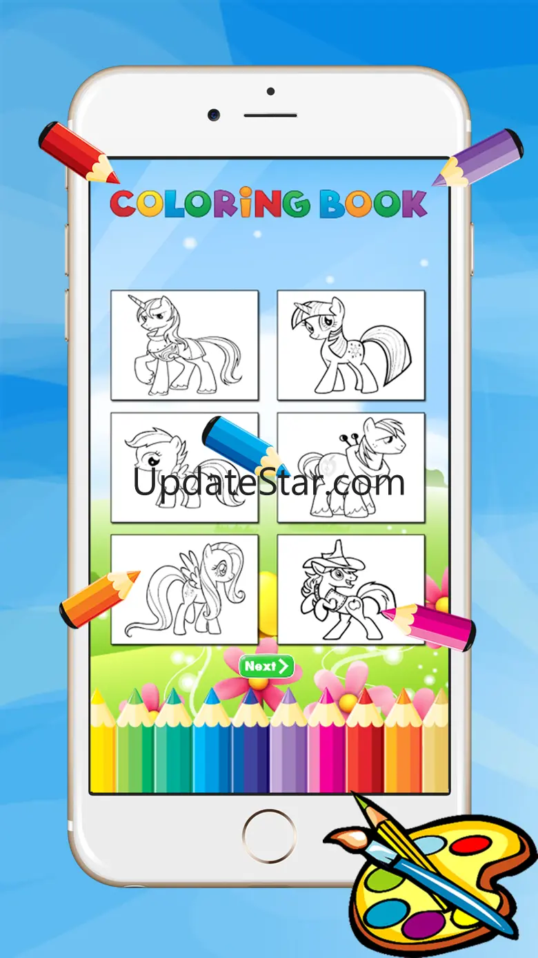 Coloring Book For Little Pony - Horse drawing for kid game 1.1