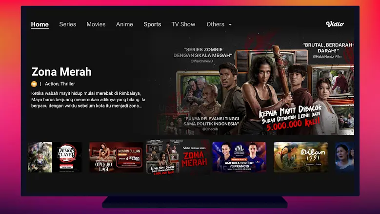 Vidio TV: Sport, Movie, Series 2.39.1