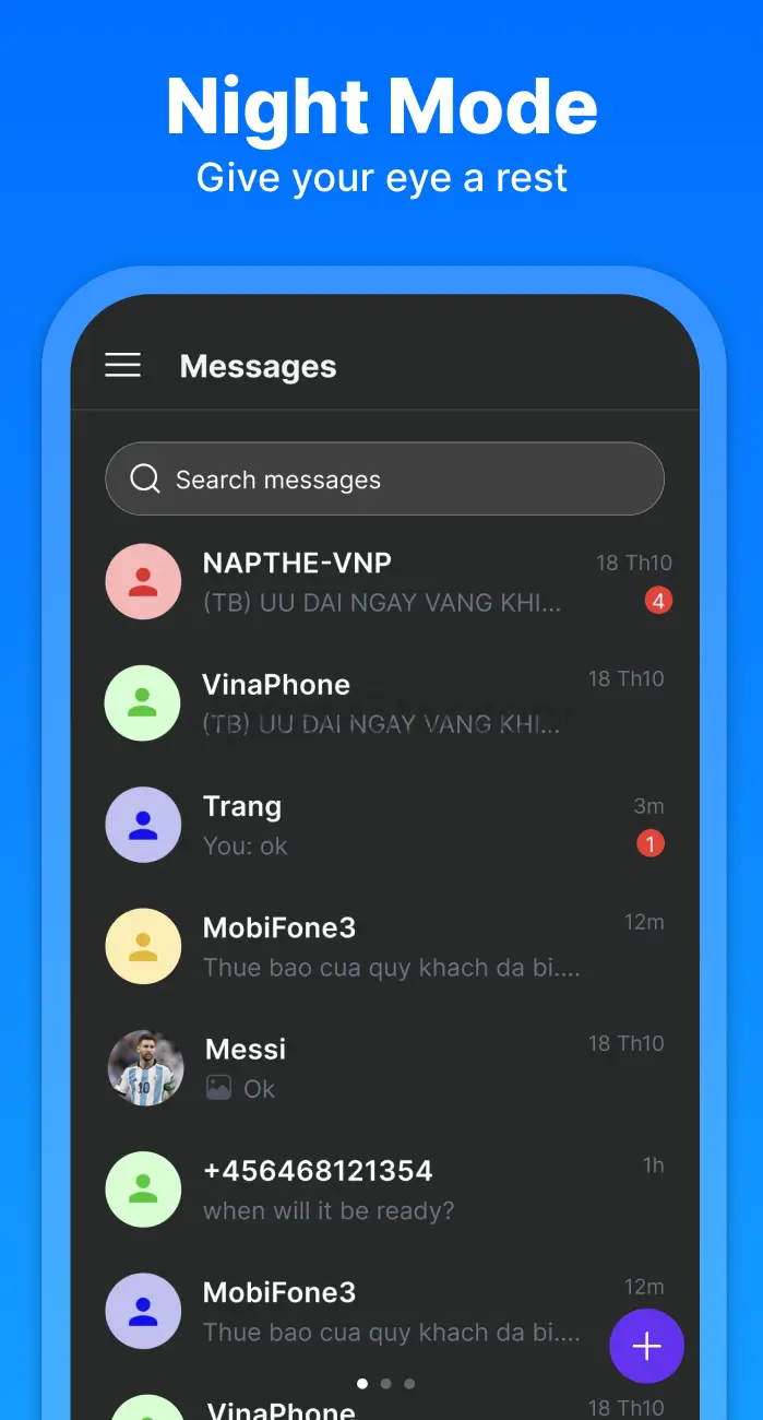 Messenger: Text Messages 999912999.9.99