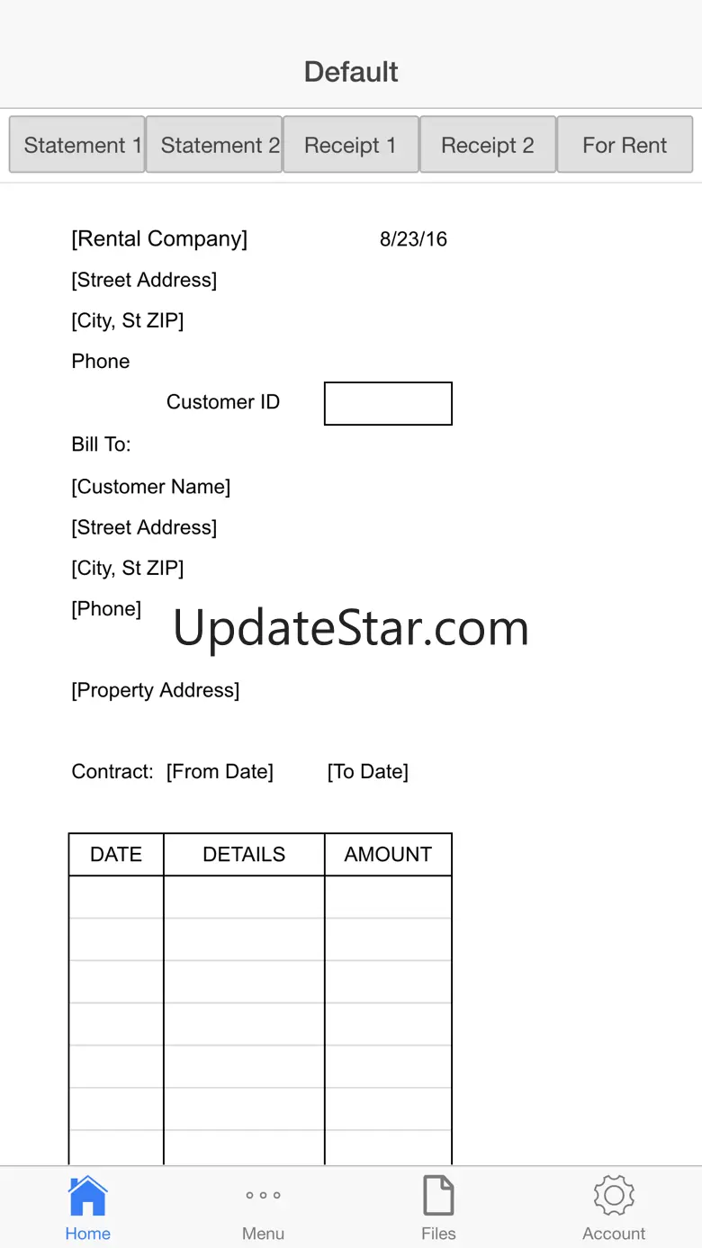 Rental Invoice 2.0