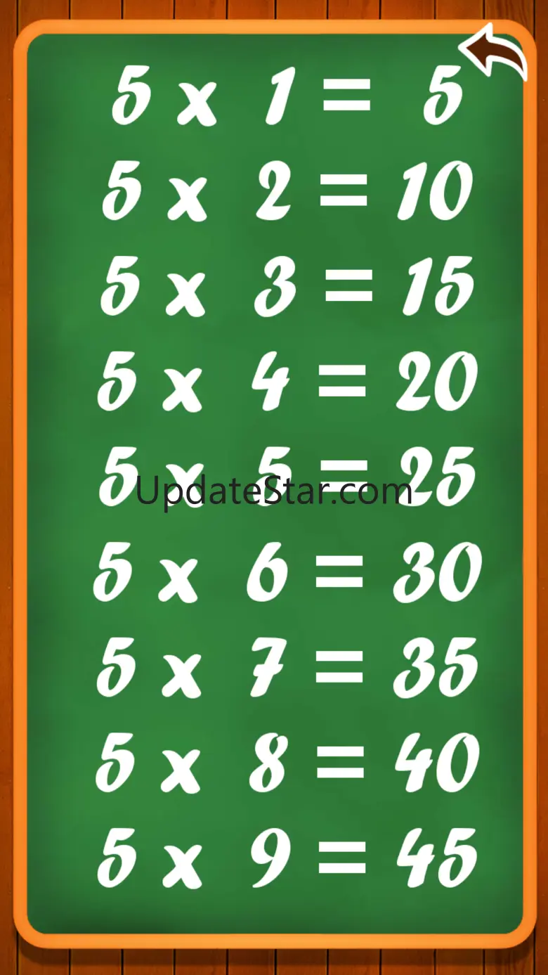 Multiplication Table Math Game 3
