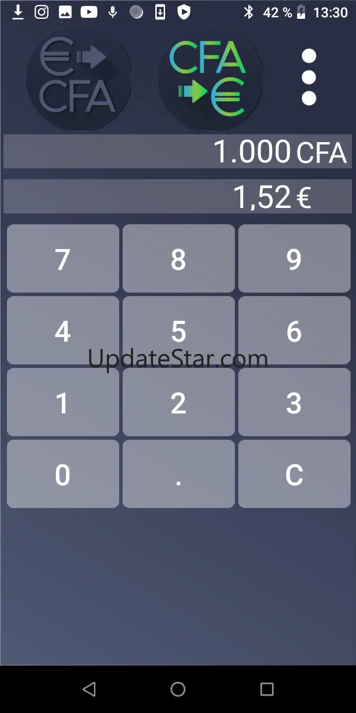 Euro to CFA Franc Converter 1.64
