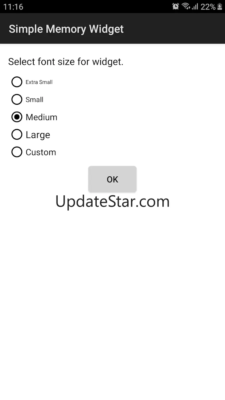Simple Memory Widget 2.1