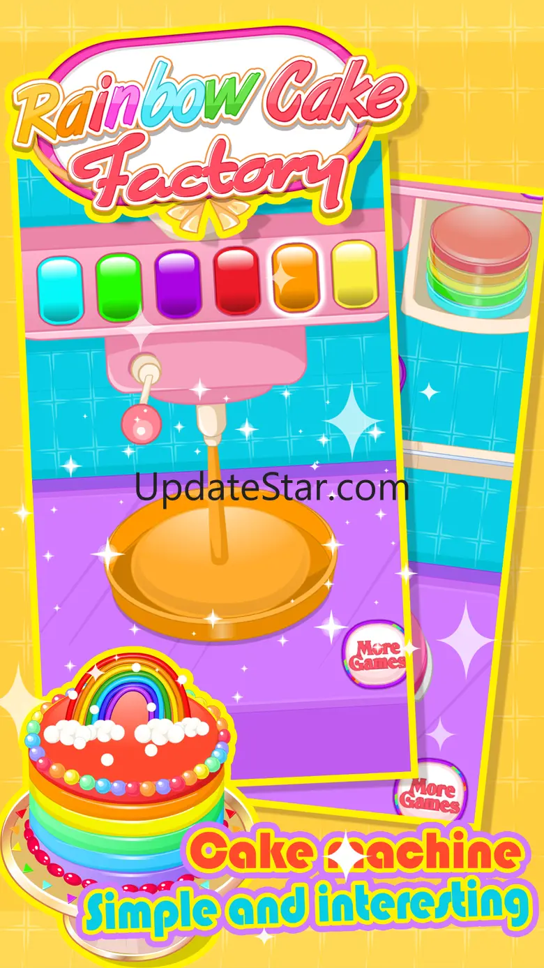Rainbow Cake Factory - Cooking Game For Kids 1.0