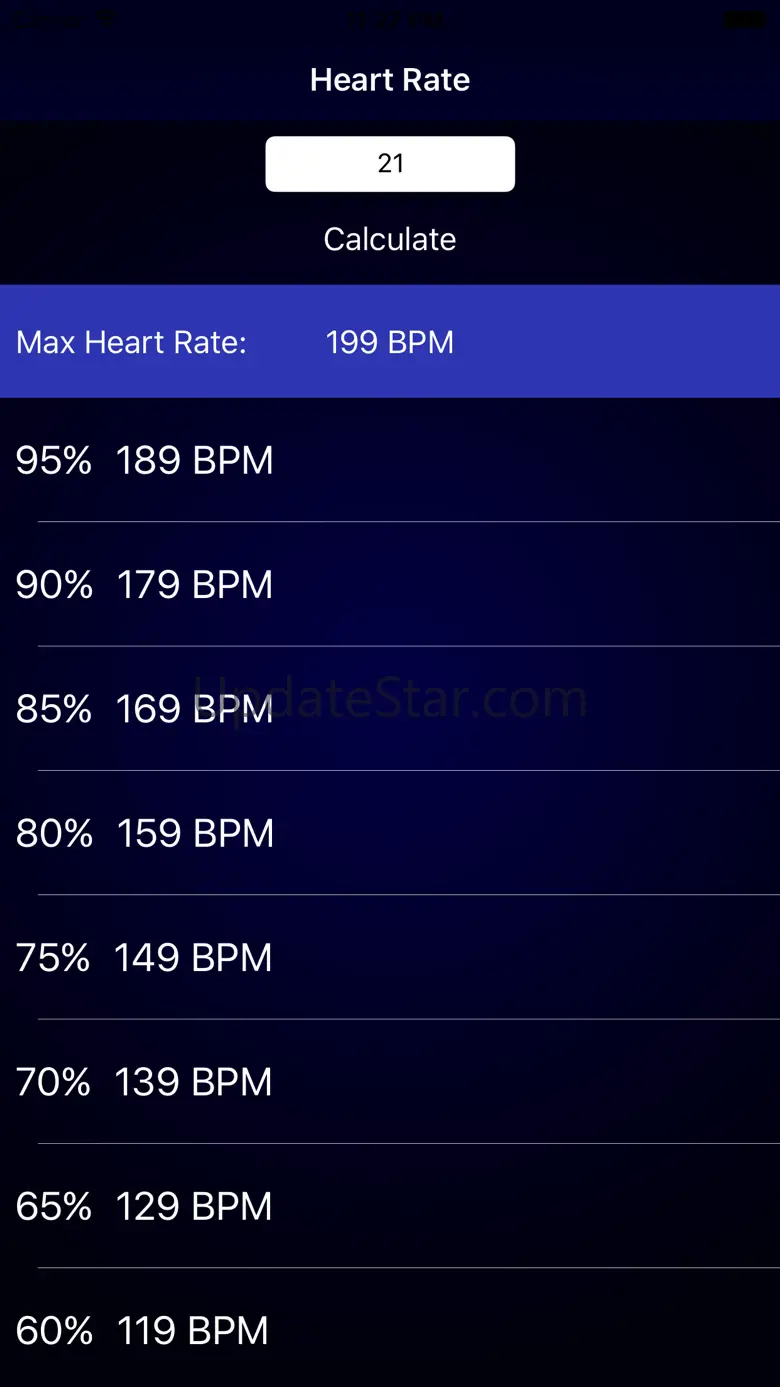 Max Heart Rate Calculator for Fitness and Exercise 1.0