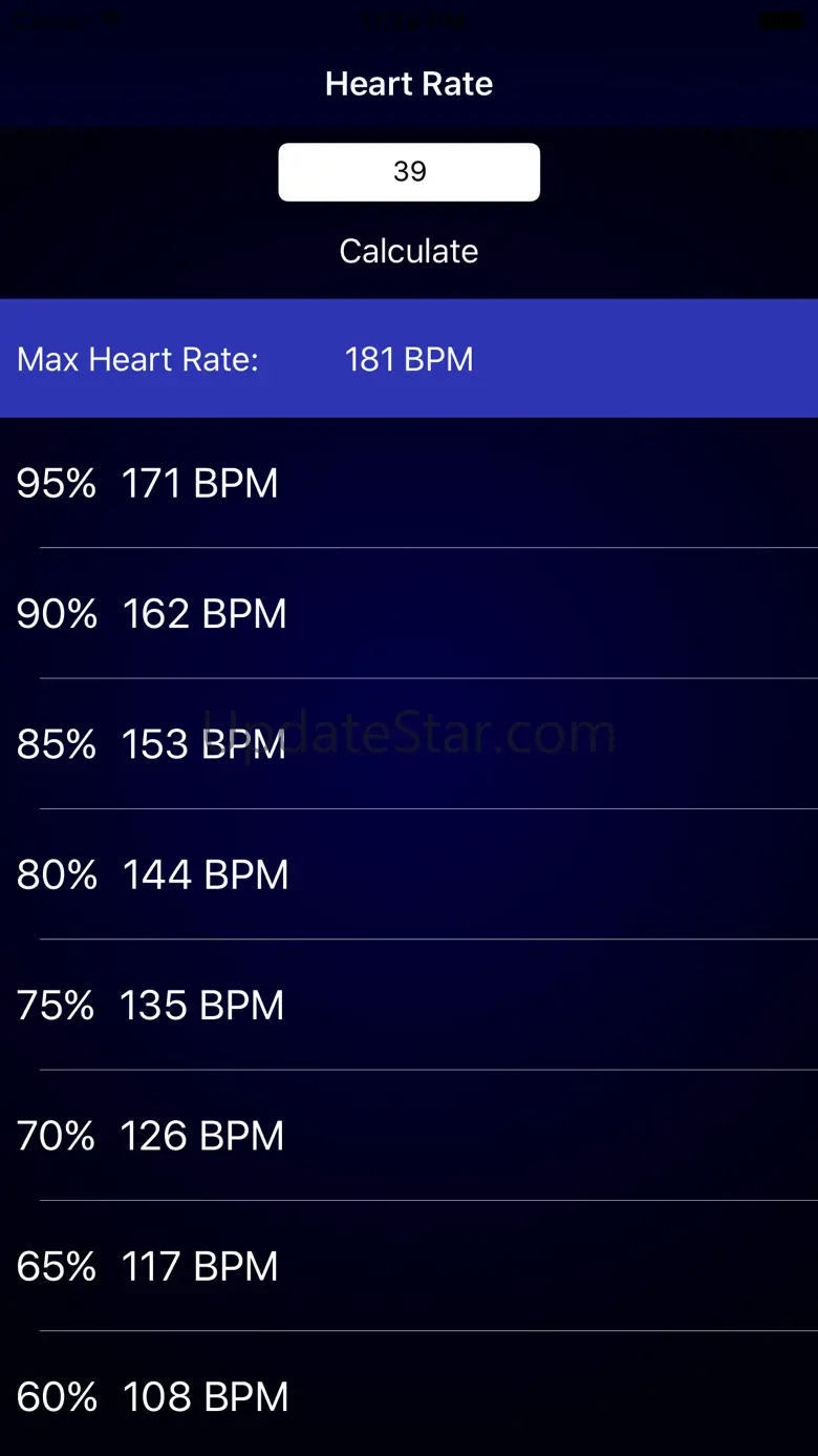 Max Heart Rate Calculator for Fitness and Exercise 1.0