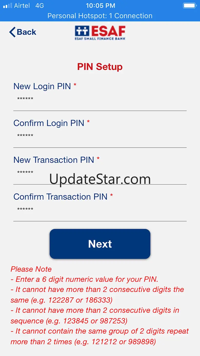 ESAF Bank 3.0.4
