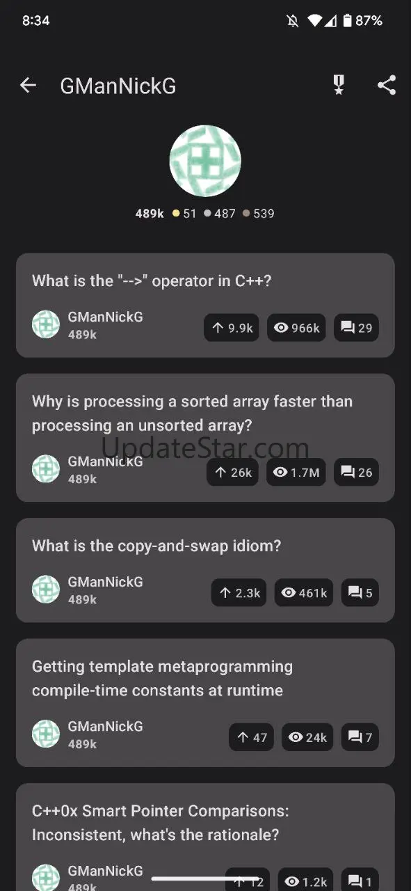 Stack for Stack Overflow 2.2.1