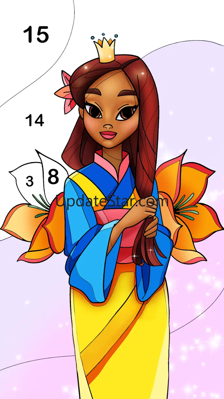 Princess Coloring by Numbers 1.6