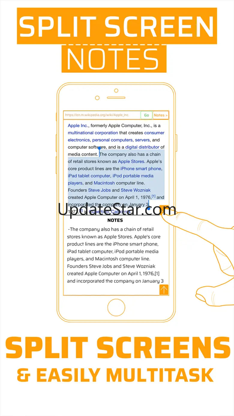 Split Screen Notes: Multitask With Browser & Notes 1.0