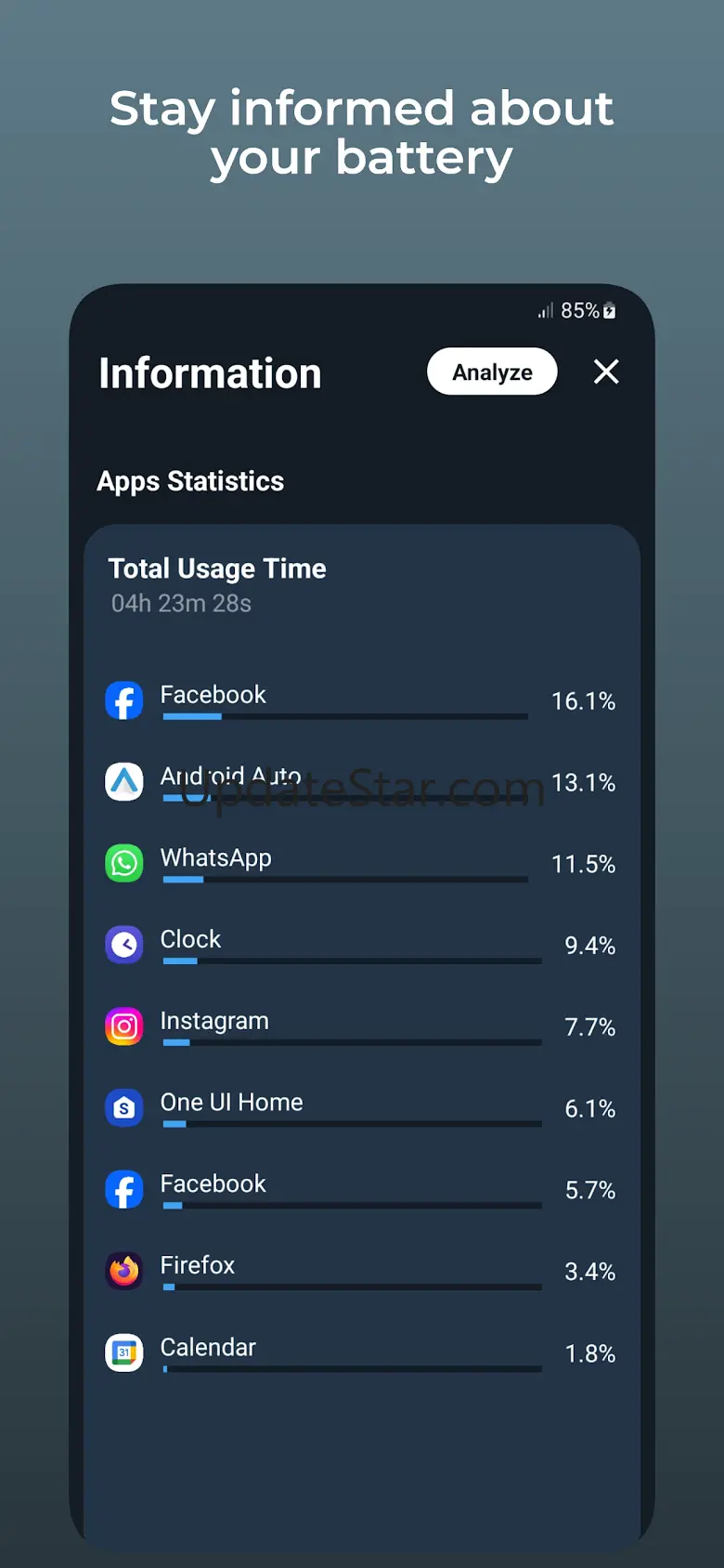 Battery Charger - battery life 2.0.7