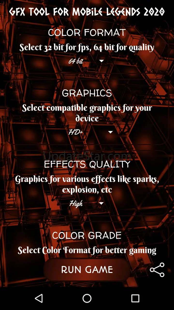 GFX Tool for Mobile Legends 20