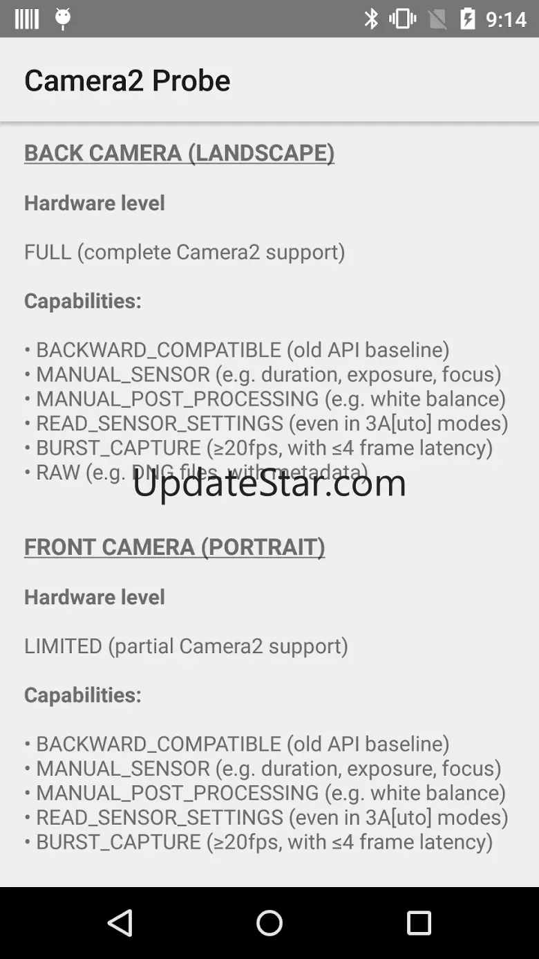 Camera2 Probe for Android 5.0+ 1.2.1