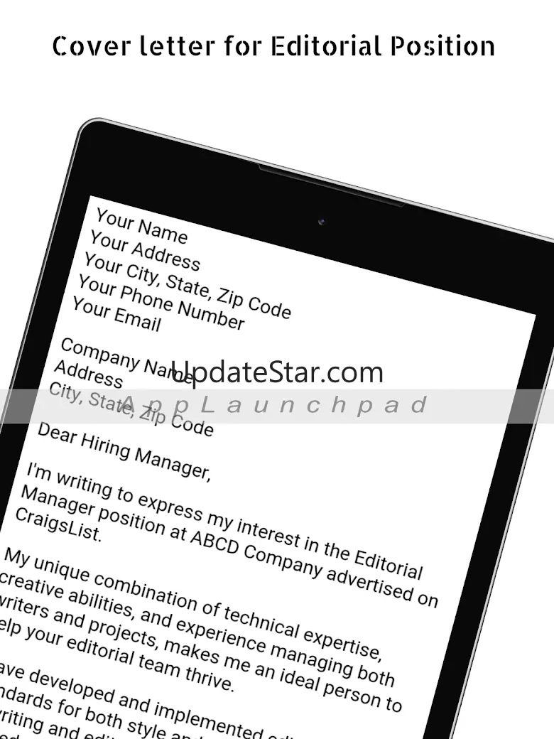 Cover Letter Samples 7.0