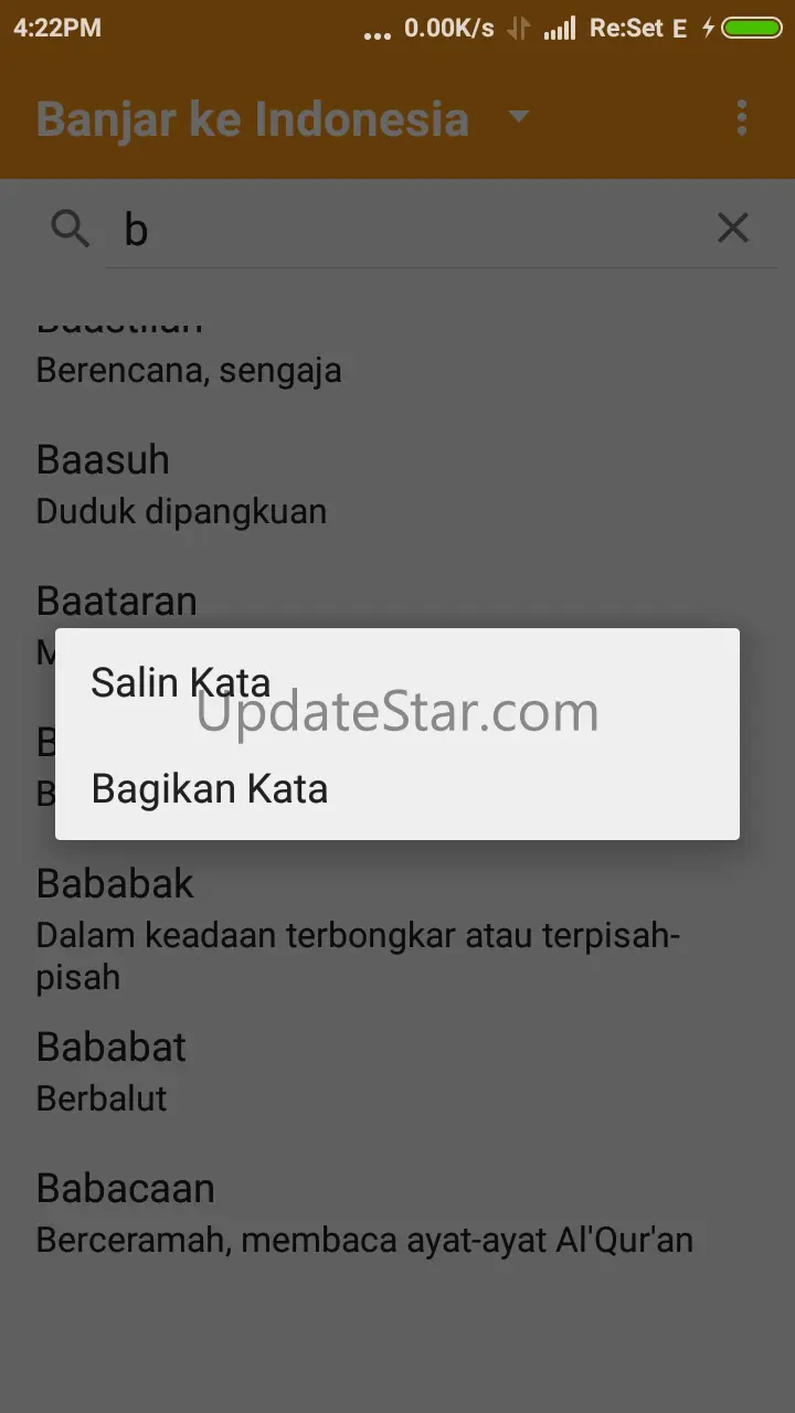 Kamus Bahasa Banjar (KaBanjar) 1.1.8