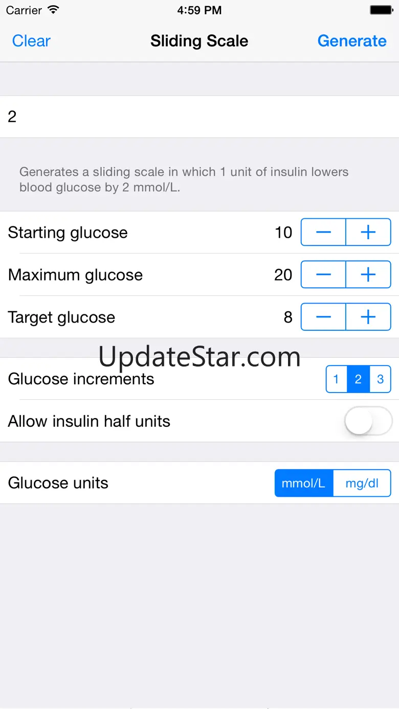 Sliding Scale - for doctors and nurses prescribing insulin 2.0.1