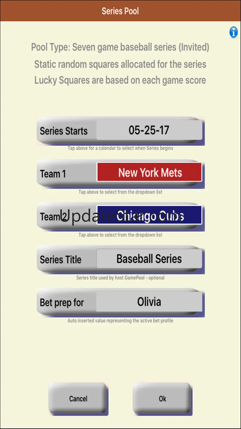 GameBet for Baseball GamePool 1.2
