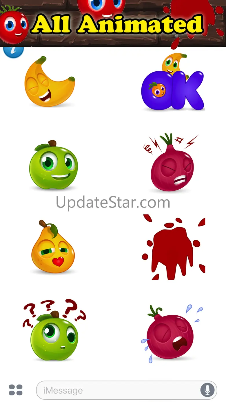 BANANAS: Animated Funny Cute Fruit Stickers 1.0