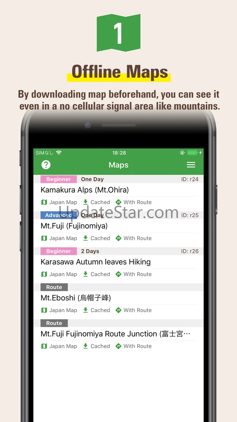 Japan Alps Hiking Map 1.11