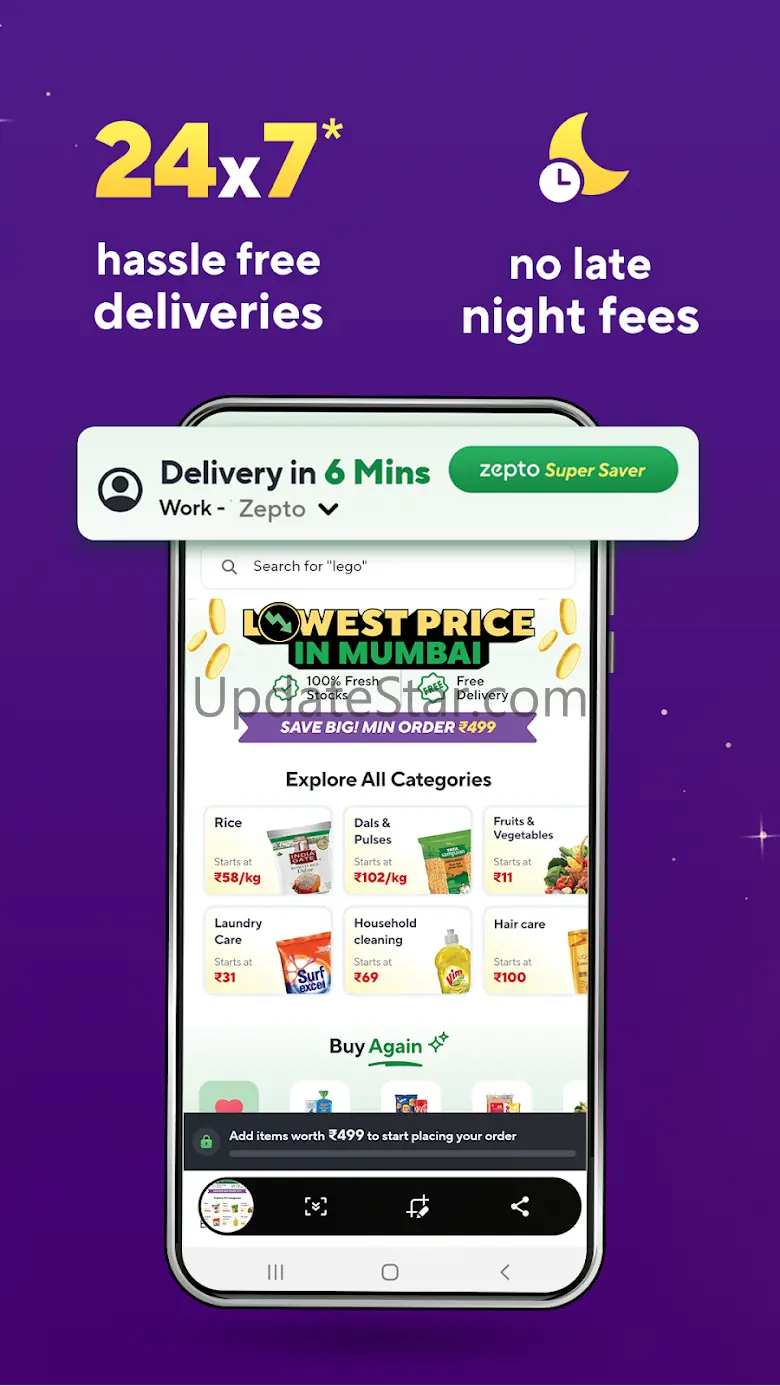 Zepto:10-Min Grocery Delivery* 25.5.5