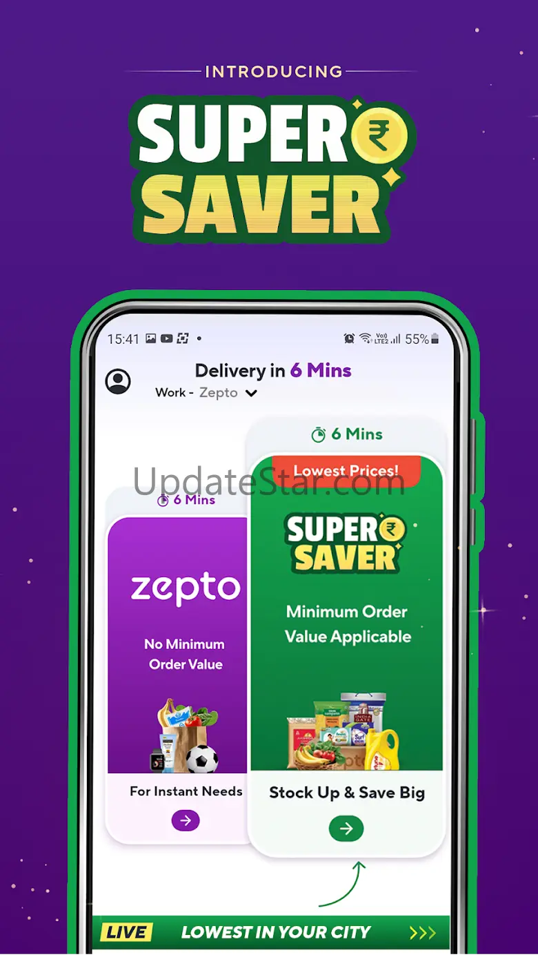 Zepto:10-Min Grocery Delivery* 25.5.5
