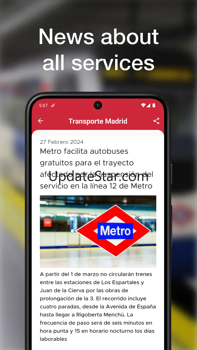 Madrid Transport - Bus Card 5.25