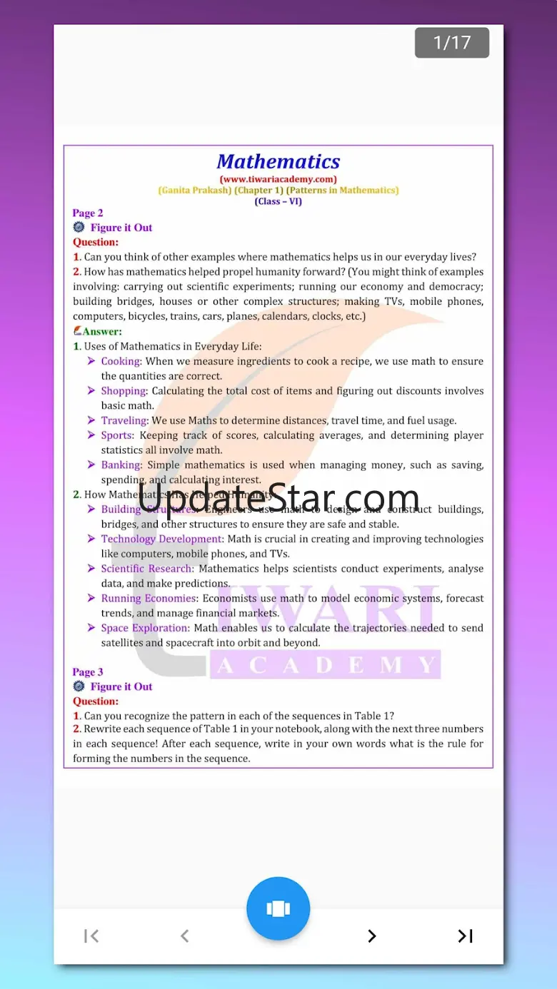 Class 6 Maths Guide 2024-25 24.11.1