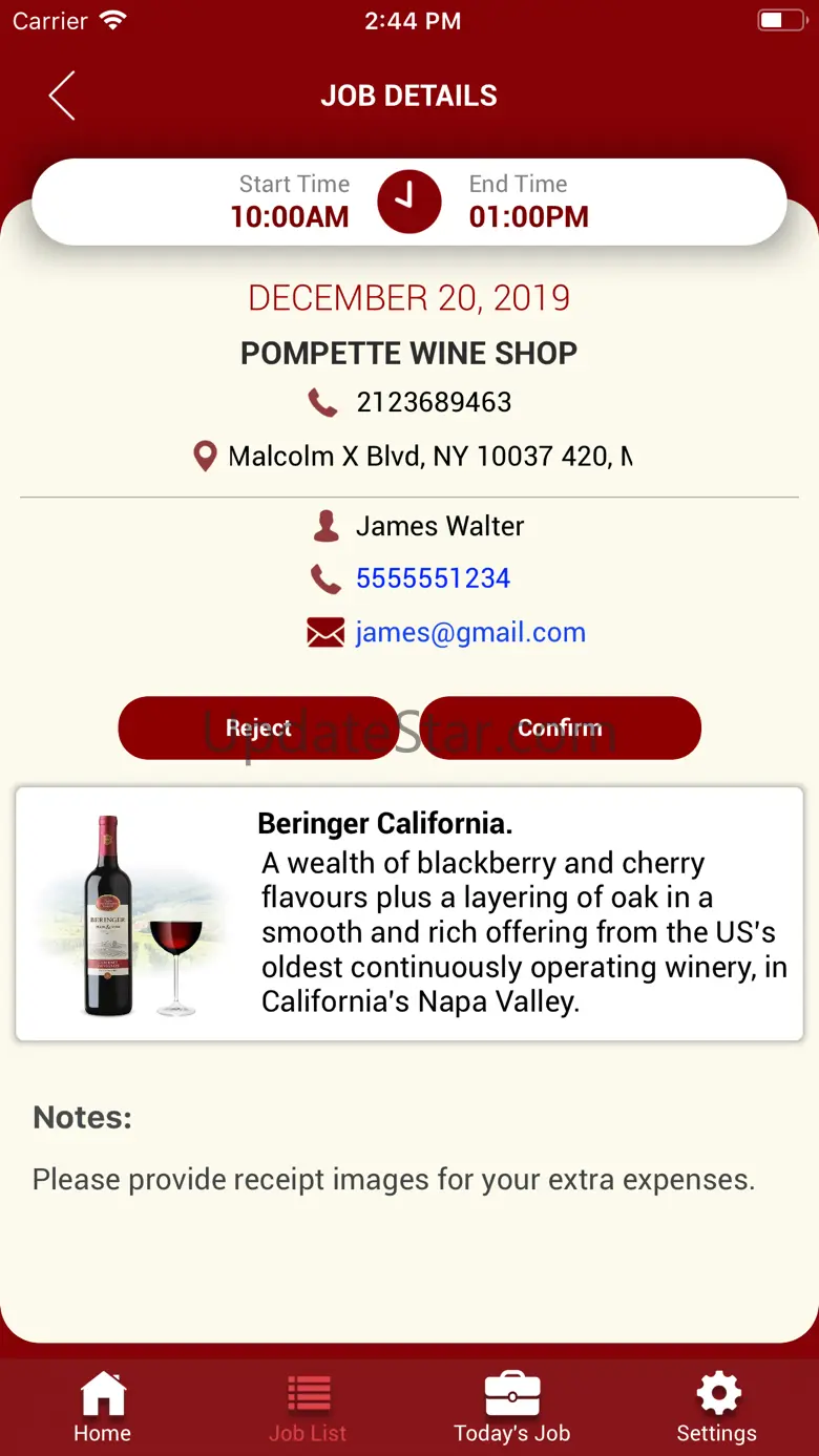 KA Ross Marketing Tasting App 1.67