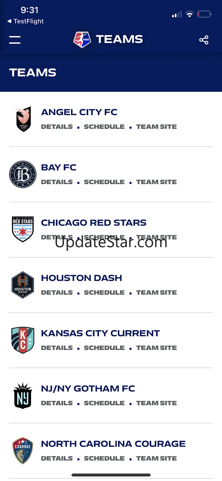 National Women's Soccer League 4.0.1