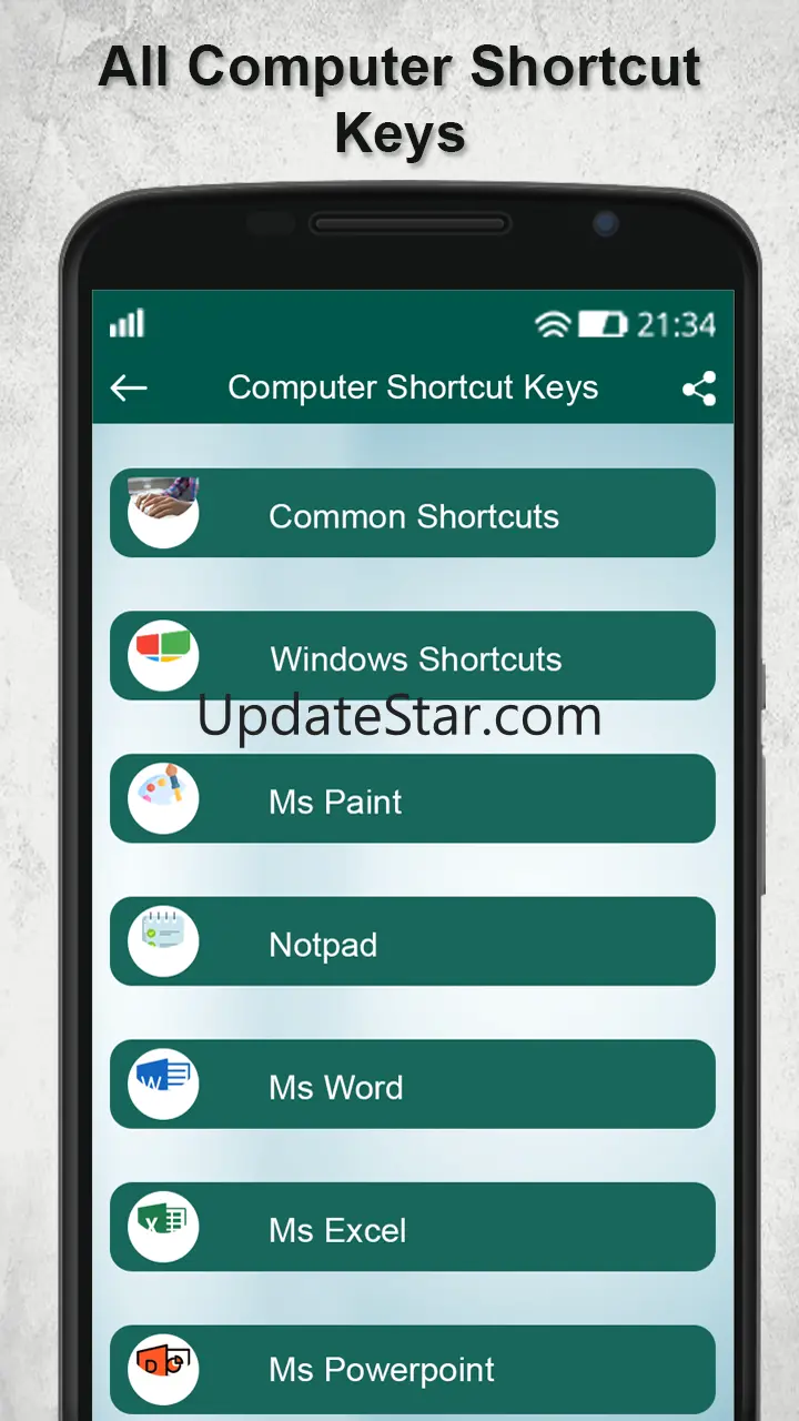 Computer keyboard key shortcut 1.0.5