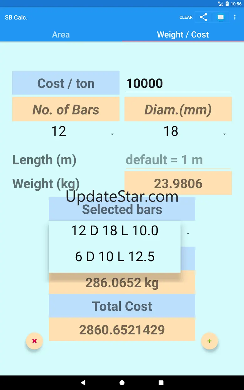 Steel Bars Calculator 3.0