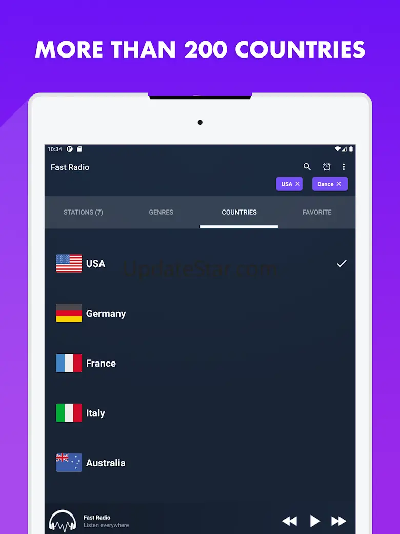 Radio player app. FM online 2023.12.06