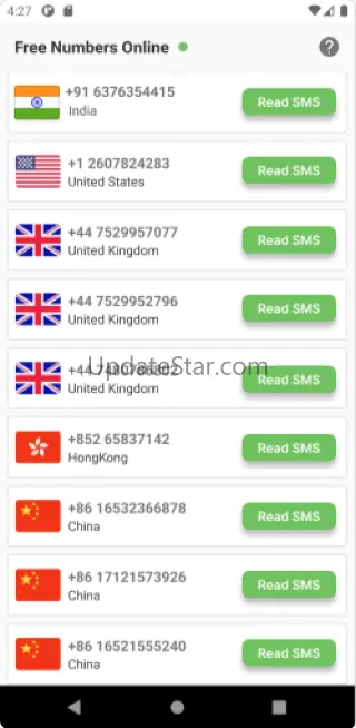 Temporary Numbers - Receive SM 1.0