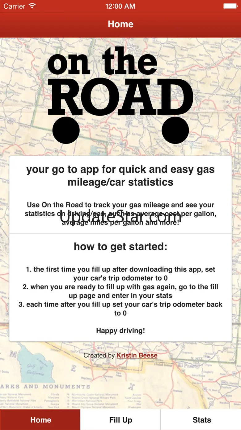 On the Road - Your go to app for quick and easy mpg statistics 1.0