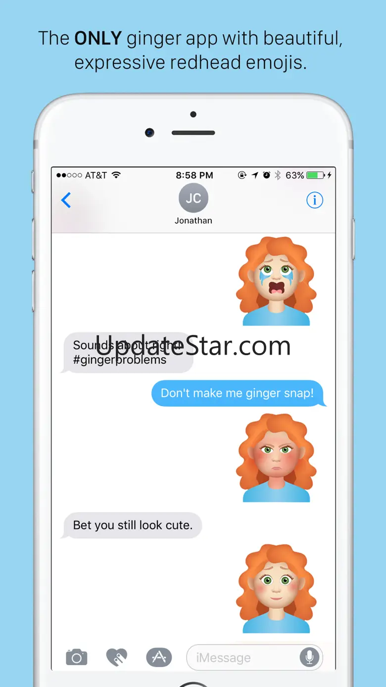 Gingermoji - Redhead Stickers 1.0.6