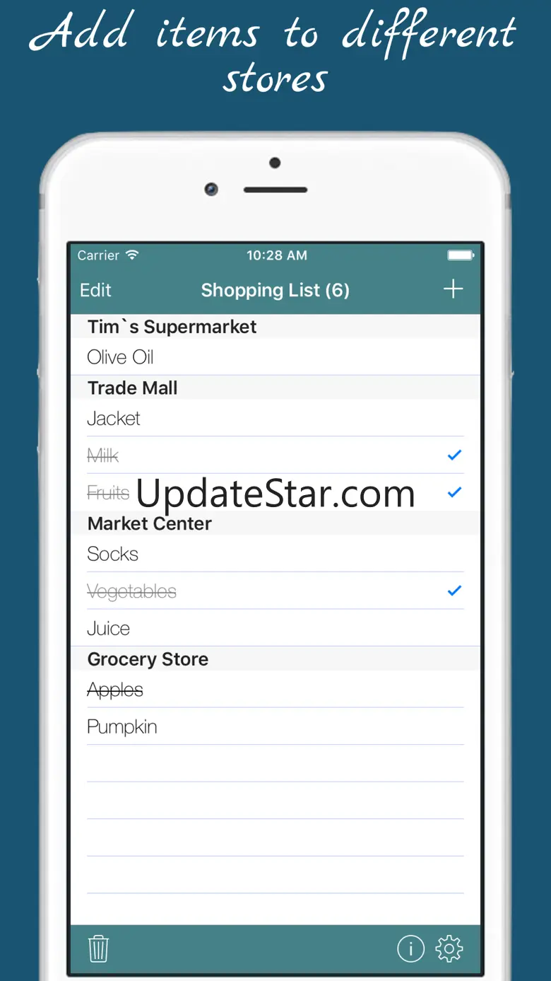 Shopping List - multiple grocery shop lists 1.0