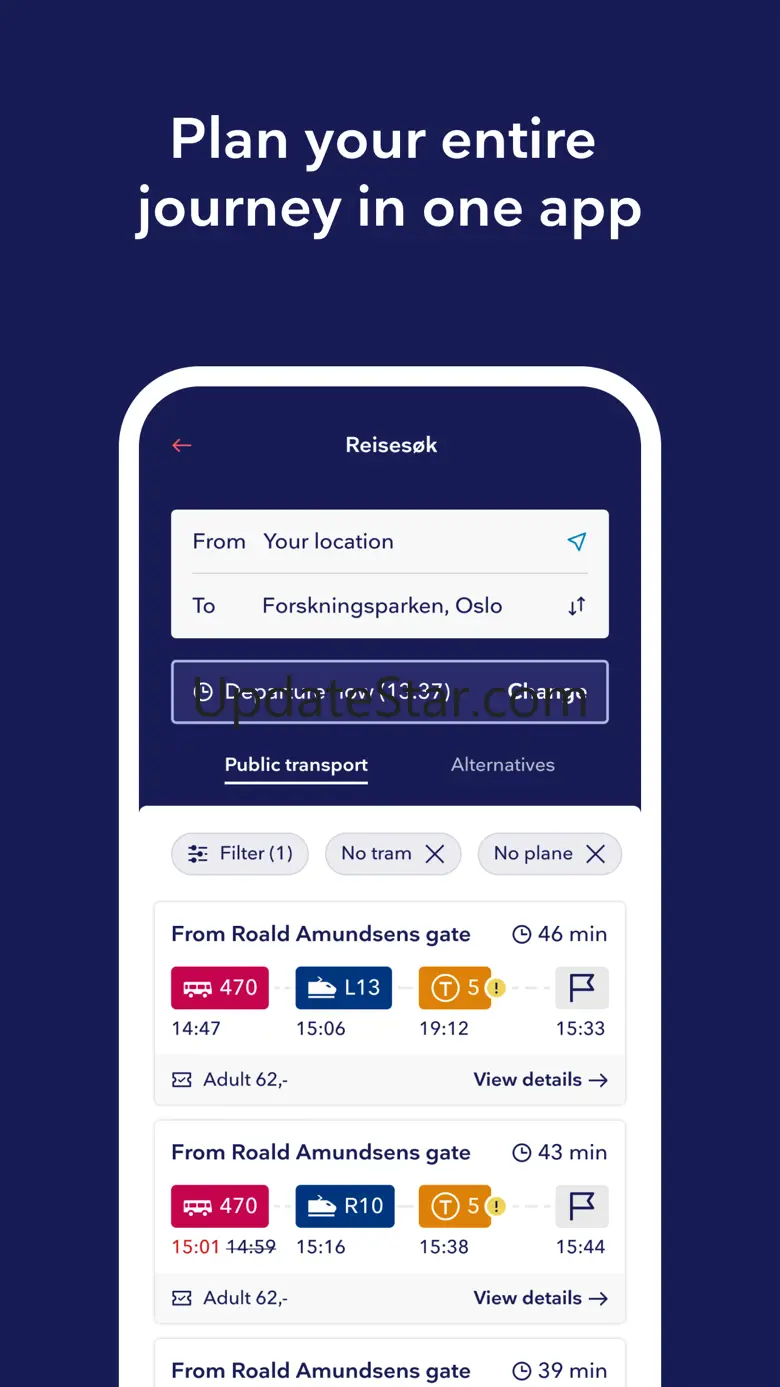 Entur - Travel and tickets 13.2.0