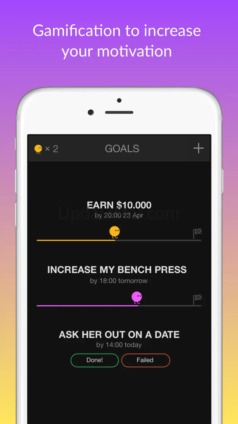 Motivator — habits tracker & life goals motivation 1.0