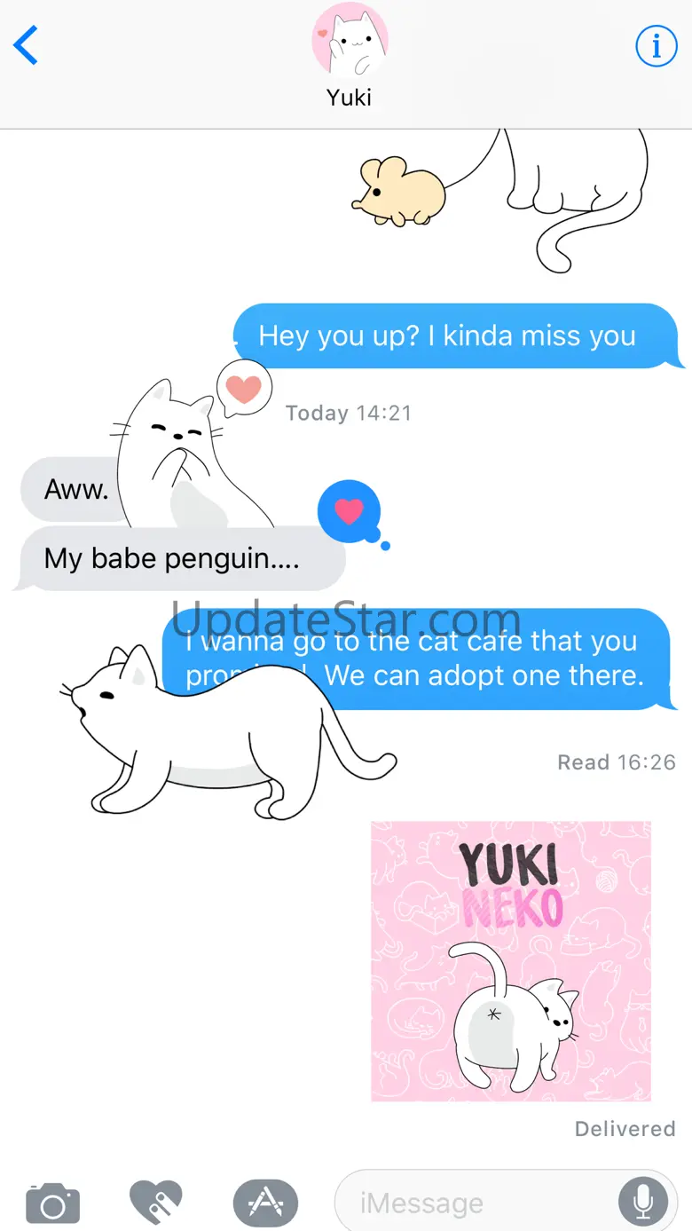 Yuki Neko - Animated Kitty Cat Fun Pet Stickers 1.0.0