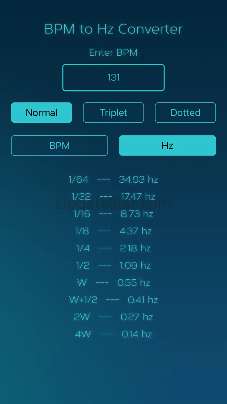 BPM to MS Converter 1.3