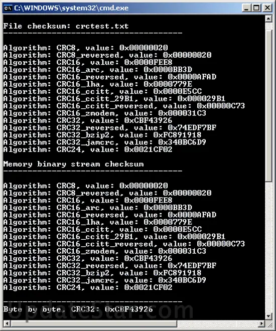 CRC .NET control 12.0.0.0