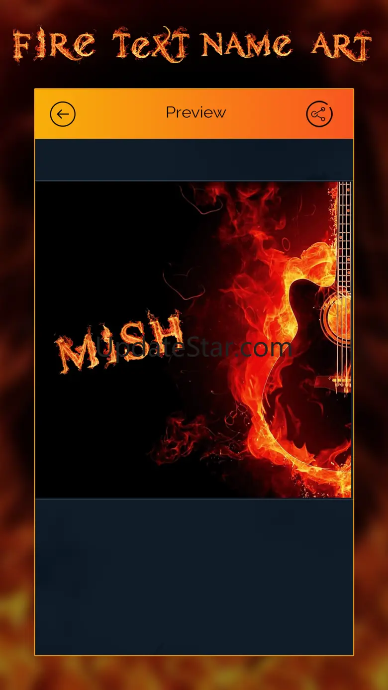 Fire Text Name Art 2.0