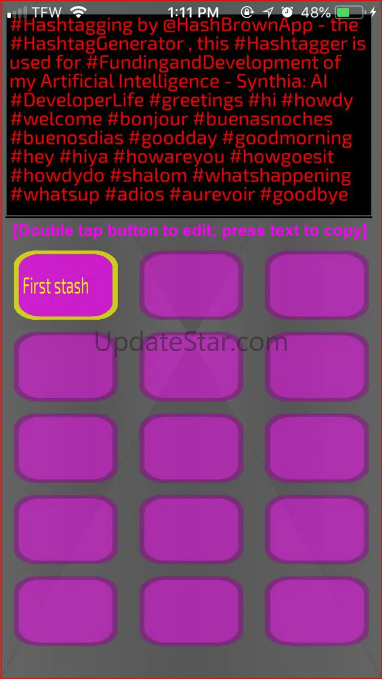 Hash Stasher - Store Hashtags 2.0
